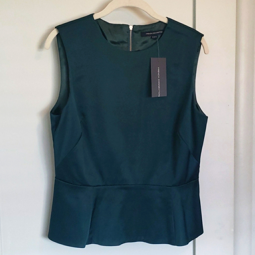 NWT French Connection peplum top